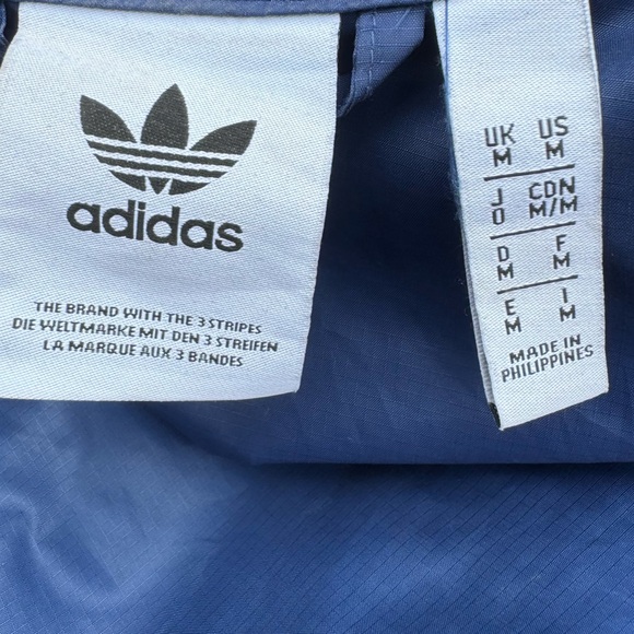 Adidas Windbreaker Blue Men’s Size M - Picture 7 of 7